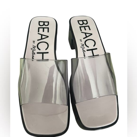 Matisse Clear Mule Sandal Slip On Size 9 Heels - Picture 4 of 6